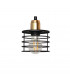 Edison Multi Arm Semi Flush Ceiling Light Black Copper 65cm-2