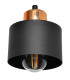 Edison Multi Arm Semi Flush Ceiling Light Black Copper 65cm-3