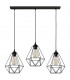 Karo Straight Bar Pendant Ceiling Light Black 78cm-1