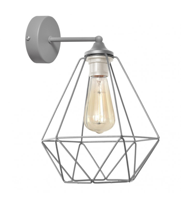Karo Wall Lamp Grey 25cm