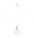 Karo Wire Frame Pendant Ceiling Light White 24cm
