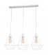Karo Straight Bar Pendant Ceiling Light White 78cm