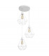 Karo Cluster Pendant Ceiling Light White 32cm-1