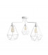 Karo Multi Arm Semi Flush Ceiling Light White 75cm