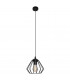 Agat Wire Frame Pendant Ceiling Light Black 18cm-1