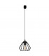 Agat Wire Frame Pendant Ceiling Light Black 18cm-1