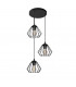 Agat Cluster Pendant Ceiling Light Black 38cm