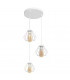 Agat Cluster Pendant Ceiling Light White 38cm