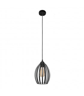 Dali Wire Frame Pendant Ceiling Light Black 18cm