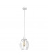 Dali Wire Frame Pendant Ceiling Light White 18cm
