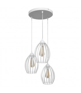 Dali Cluster Pendant Ceiling Light White 38cm