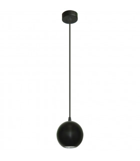 Midway Dome Pendant Ceiling Light Black 12cm