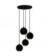 Midway Cluster Pendant Ceiling Light Black 30cm