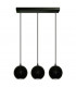 Midway Straight Bar Pendant Ceiling Light Black 40cm