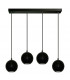 Midway Straight Bar Pendant Ceiling Light Black 60cm