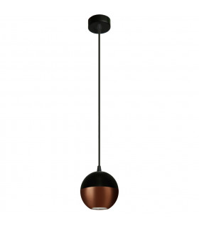 Midway Dome Pendant Ceiling Light Black Copper 12cm