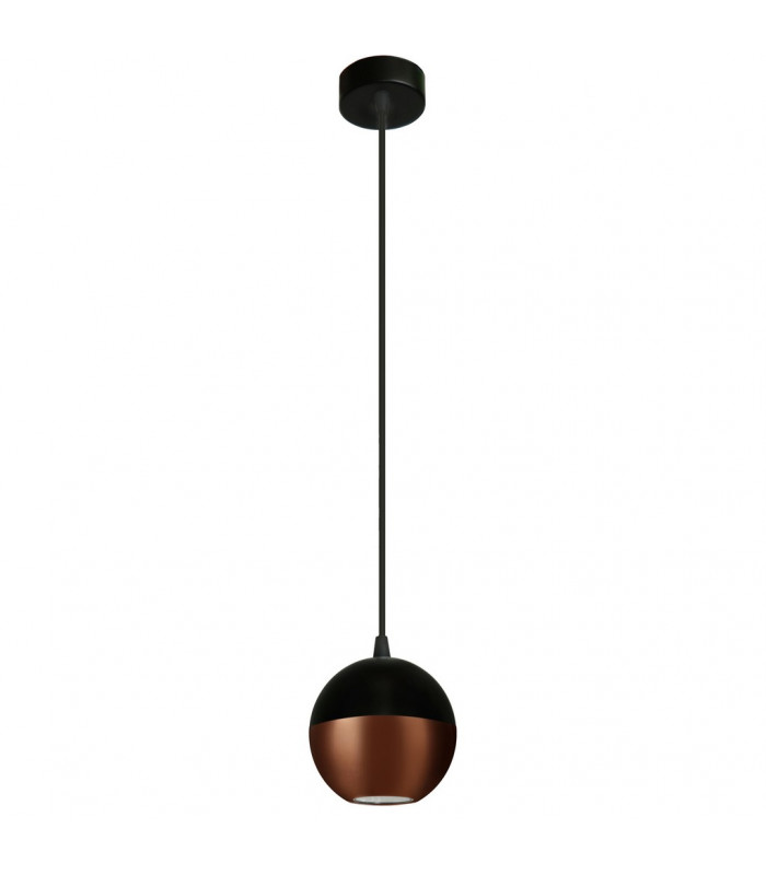 Midway Dome Pendant Ceiling Light Black Copper 12cm