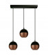 Midway Straight Bar Pendant Ceiling Light Black Copper 40cm-2