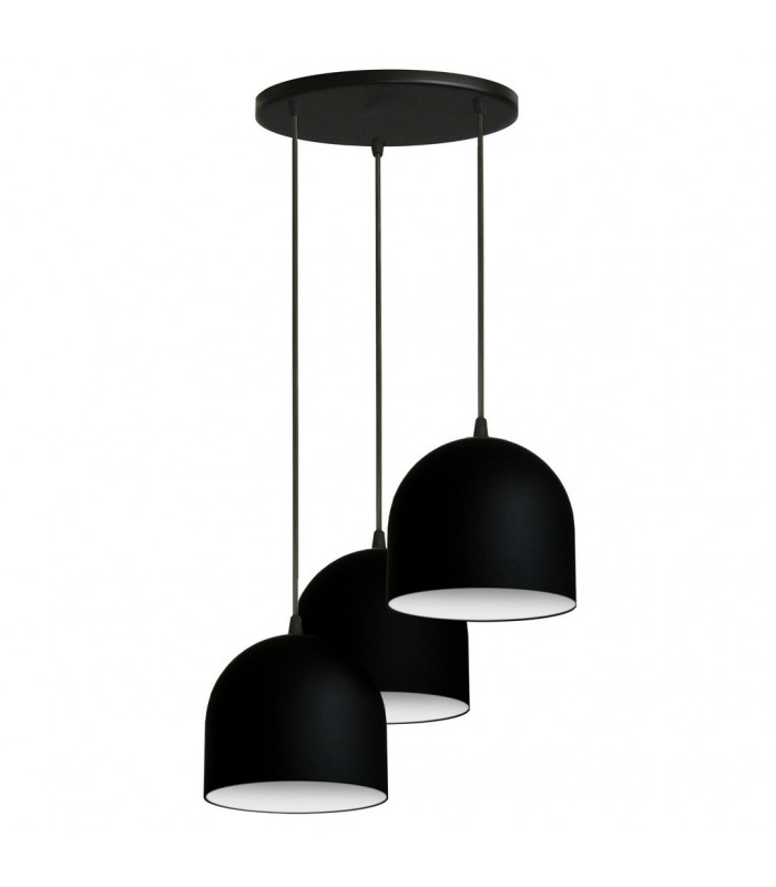 Madison Cluster Pendant Ceiling Light Black White 35cm