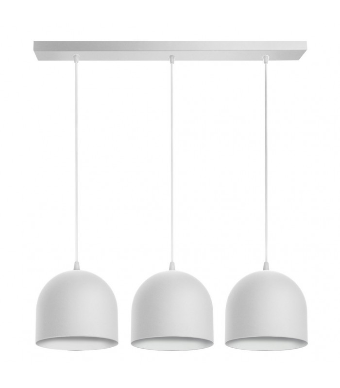 Madison Straight Bar Pendant Ceiling Light White 70cm-1