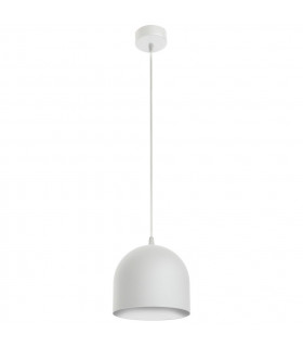 Madison Dome Pendant Ceiling Light White 17cm