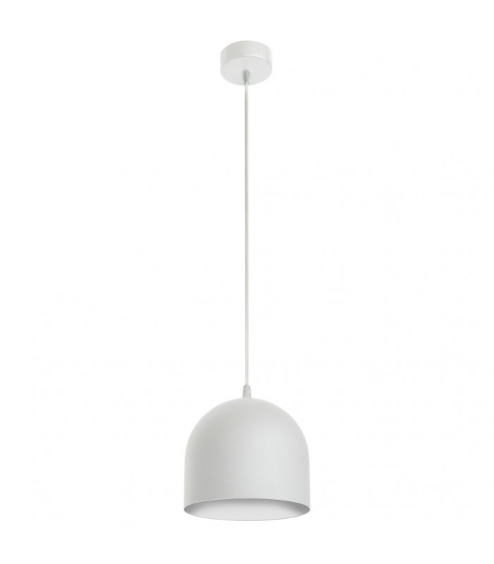 Madison Dome Pendant Ceiling Light White 17cm