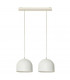 Madison Straight Bar Pendant Ceiling Light White 42cm