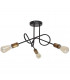 Oxford Multi Arm Semi Flush Ceiling Light Black Patina 50cm-1
