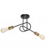 Oxford Multi Arm Semi Flush Ceiling Light Black Patina 38cm-1