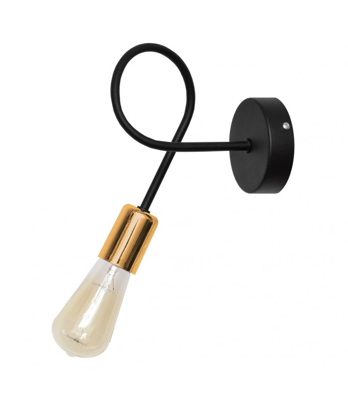 Oxford Wall Lamp Black Copper 25cm