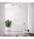 Oxford Multi Arm Semi Flush Ceiling Light White Copper 38cm-2