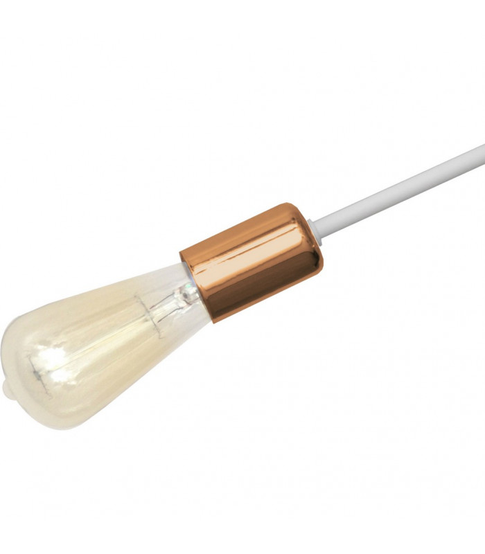 Oxford Multi Arm Semi Flush Ceiling Light White Copper 38cm-3
