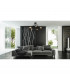 Oxford Multi Arm Semi Flush Ceiling Light Black 50cm-4