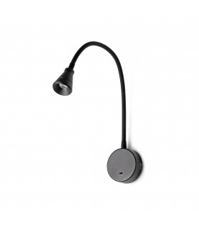 LED Indoor Wall Light Reading Lamp Black - 1