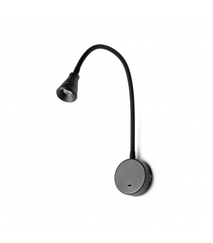 LED Indoor Wall Light Reading Lamp Black - 1