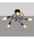Oxford Multi Arm Semi Flush Ceiling Light Black 50cm-6