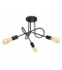 Oxford Multi Arm Semi Flush Ceiling Light Black 50cm-1