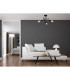 Oxford Multi Arm Semi Flush Ceiling Light Black 50cm-4