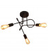 Oxford Multi Arm Semi Flush Ceiling Light Black 50cm-6