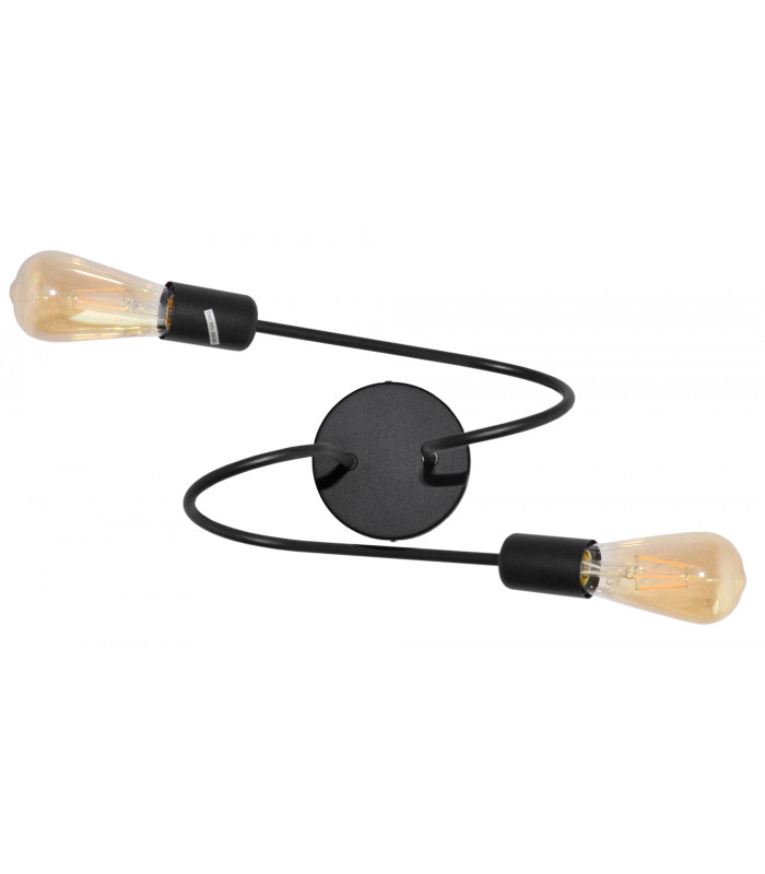 Oxford Multi Arm Semi Flush Ceiling Light Black 50cm-8