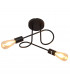 Oxford Multi Arm Semi Flush Ceiling Light Black 38cm-6