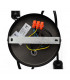 Oxford Multi Arm Semi Flush Ceiling Light Black 38cm-7
