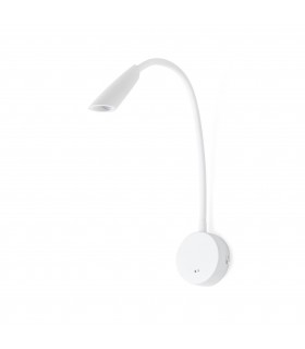 LED Indoor Wall Light Reading Lamp White - 1