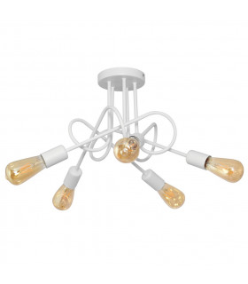 Oxford Multi Arm Semi Flush Ceiling Light White 50cm-1
