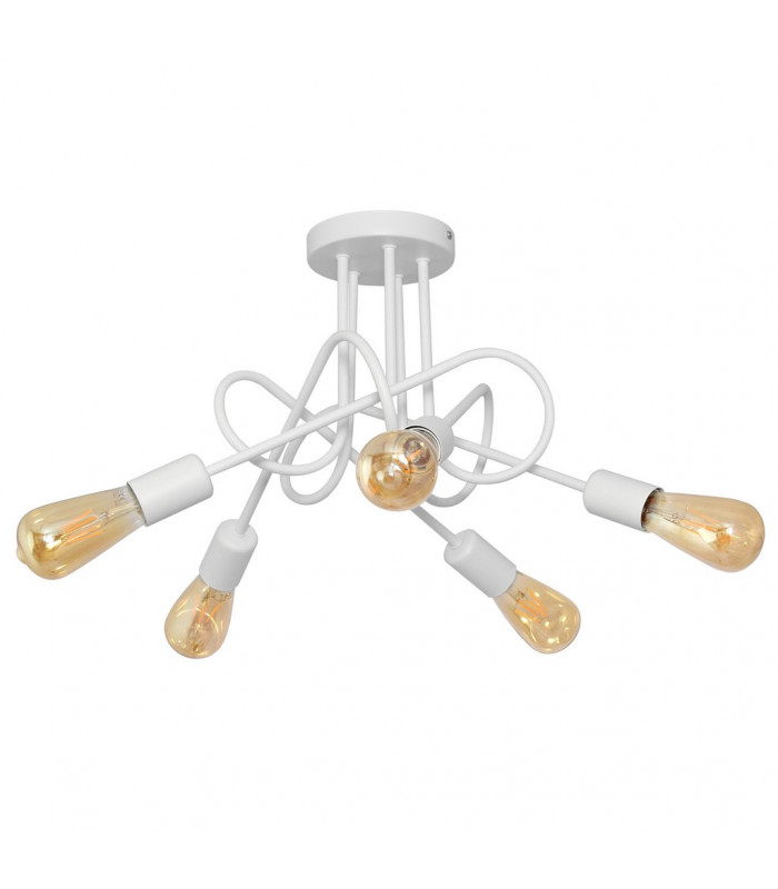 Oxford Multi Arm Semi Flush Ceiling Light White 50cm-1
