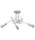 Oxford Multi Arm Semi Flush Ceiling Light White 44cm