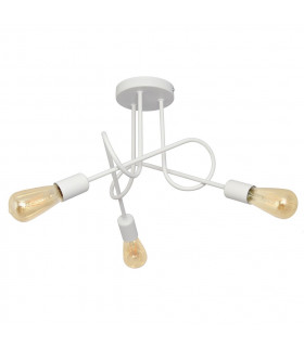 Oxford Multi Arm Semi Flush Ceiling Light White 50cm-1