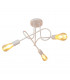 Oxford Multi Arm Semi Flush Ceiling Light White 50cm-3
