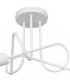 Oxford Multi Arm Semi Flush Ceiling Light White 50cm-6