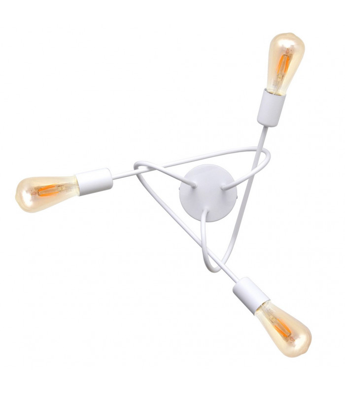 Oxford Multi Arm Semi Flush Ceiling Light White 50cm-7